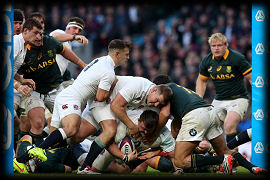 David Wilson try England South Africa 2014
